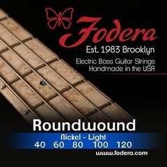 Fodera 40120 Nickel Roundwound Bass Guitar Strings - .040-.120 Light 5-string