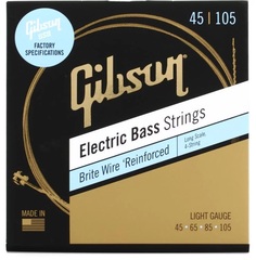 Gibson Accessories SBG-LSL Brite Wire Electric Bass Guitar Strings - .045-.105 Light Long Scale