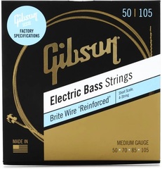 Gibson Accessories SBG-SSM Brite Wire Electric Bass Guitar Strings - .050-.105 Medium Short Scale