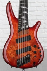 Ibanez Bass Workshop SRMS806 Multi-scale Bass Guitar - Brown Topaz Burst