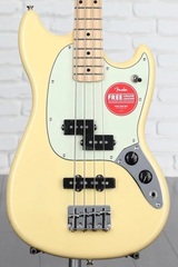 Fender Special Edition Mustang PJ Bass - Buttercream with Maple Fingerboard - Sweetwater Exclusive in the USA