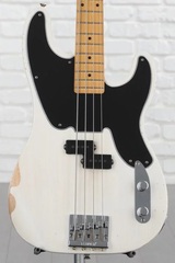 Fender Mike Dirnt Road Worn Precision Bass - White Blonde with Maple Fingerboard