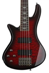 Schecter Stiletto Extreme 5 Left-handed Bass Guitar - Black Cherry