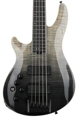 Schecter SLS Elite-5 Left-handed Bass Guitar - Black Fade Burst