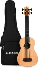 Kala U-Bass Flame Maple Acoustic-electric Bass Guitar - Natural Satin