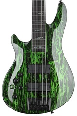 Schecter C-5 Bass Silver Mountain Left-handed - Toxic Venom