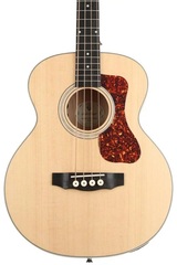 Guild Jumbo Junior, Flamed Maple Acoustic Bass Guitar - Antique Blonde Satin