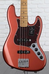 Fender Player Plus Active Jazz Bass - Aged Candy Apple Red with Maple Fingerboard