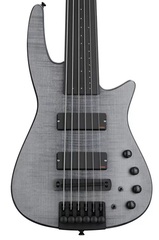NS Design CR6 Radius Fretless Bass Guitar - Charcoal Satin