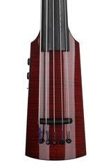 NS Design WAV5 Omni Electric Upright Bass - Transparent Red