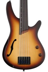 Ibanez SRH505F Fretless Bass Guitar - Natural Browned Burst Flat