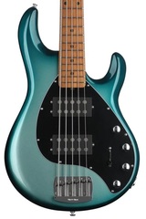 Ernie Ball Music Man StingRay Special 5 HH Bass Guitar - Frost Green Pearl with Maple Fingerboard