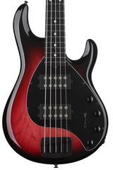 Ernie Ball Music Man StingRay Special 5 HH Bass Guitar - Raspberry Burst with Ebony Fingerboard