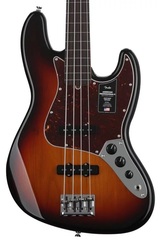 Fender American Professional II Jazz Bass Fretless - 3 Color Sunburst with Rosewood Fingerboard