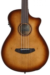 Breedlove ECO Pursuit Exotic S Concerto CE Acoustic-Electric Bass Guitar - Amber Myrtlewood