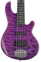 Lakland Skyline 55-02 Deluxe Bass Guitar - Translucent Purple with Ebony Fingerboard Sweetwater Exclusive