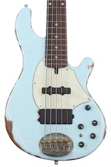 Lakland USA Classic 55-14 Bass Guitar - Sonic Blue Relic with Maple Fingerboard