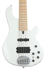 Lakland Skyline 55-02 Custom Bass Guitar - Pure White with Maple Fingerboard