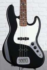 G&L Fullerton Deluxe JB Bass Guitar - Jet Black with Caribbean Rosewood Fingerboard
