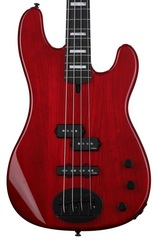 Lakland Skyline 44-64 GZ2 PJ Bass Guitar - Transparent Red