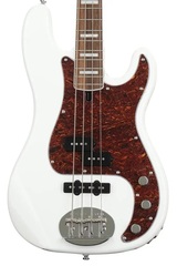 Lakland Skyline 44-64 Custom PJ Ash Bass Guitar - White with Rosewood Fingerboard and Tortoise Pickguard