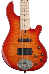 Lakland USA 55-94 Deluxe Quilted Maple Bass Guitar - Cherry Sunburst with Maple Fingerboard