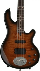 Lakland USA 44-94 Deluxe Quilted Maple Bass Guitar - Tobacco Sunburst with Rosewood Fingerboard
