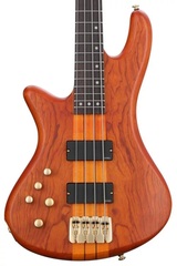 Schecter Stiletto Studio-4 Left-handed Bass Guitar - Honey Satin