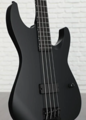 ESP LTD M-4 Black Metal Bass Guitar - Black Satin