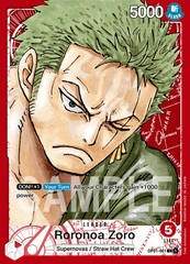 Roronoa Zoro - OP01-001 - L - Parallel Art - Foil