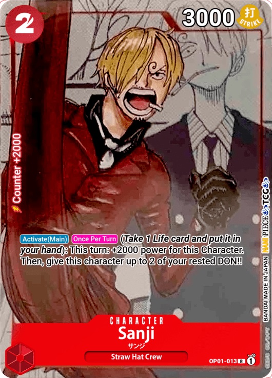 Sanji - OP01-013 - R - Parallel Art 2 Promo