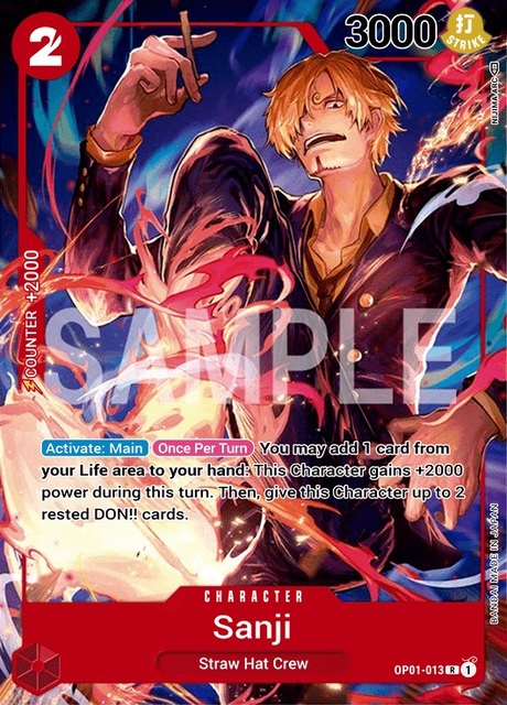 Sanji - OP01-013 - R - Parallel Art - Foil