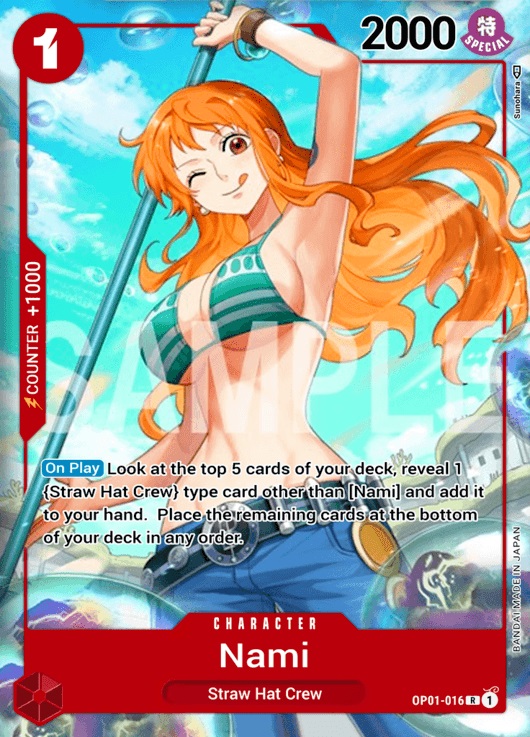 One Piece 25th Anniversary Nami Leader OP01-016 outlet Alt Art