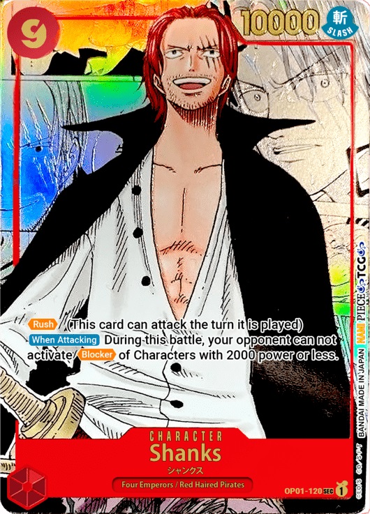 Shanks - OP01-120 - SEC - Parallel Art 2 - Foil