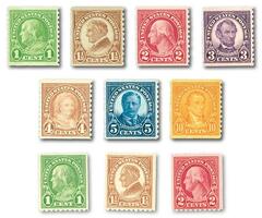 US #597-606