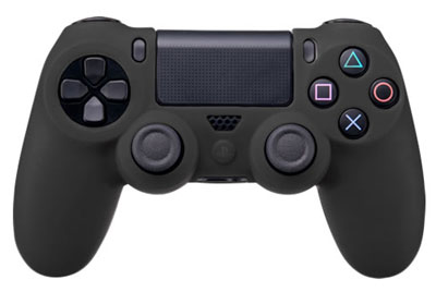 PS4 CYBER Controller Silicone Cover (Black)