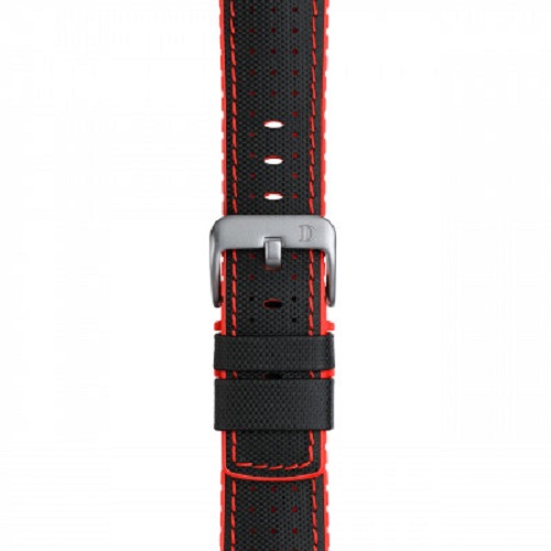 Damasko - Leather Rubber Strap Robby/Red Stitching