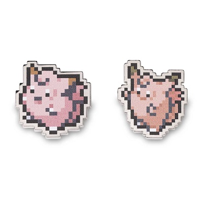 Clefairy & Clefable Pokémon Pixel Pins (2-Pack)