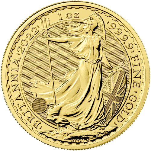 2022 1 oz British Gold Britannia Coin (BU)