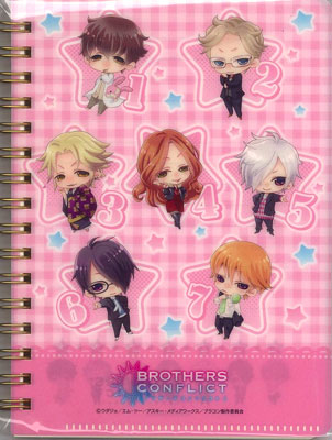 Brothers Conflict - Notebook w/A6 File (Pink)