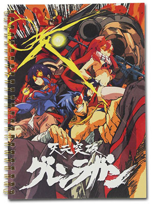 Gurren Lagann - Ring Notebook: Red