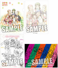 TV Anime Stella Women's Academy C3-bu - Clear File Set of 2