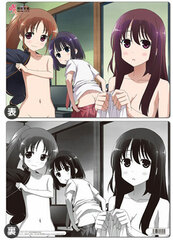 Saki Achiga Arc episode of side-A - Pencil Board: Nodoka & Kuro & Arata
