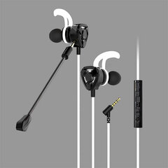 PS5/PS4/Smartphone Gaming Earphones + Mic (White x Black)