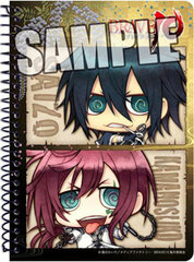 TV Anime BRAVE 10 - A6 Ring Notebook: Chimi Ver. Saizo & Kamanosuke