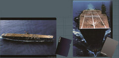 Color Photograph Vessels Clear File Set - Craft Carrier Akagi (Set of 2)