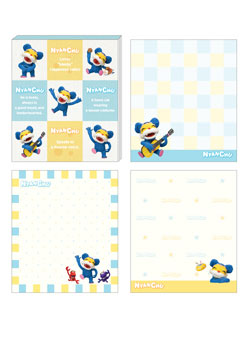 Nyanchu - Mini Memo Pad: Checkered