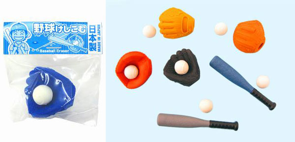 Baseball Erasers (Set of 60)