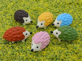Hedgehog Erasers (Set of 60)