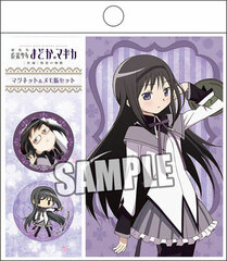 Puella Magi Madoka Magica the Movie [New] The Rebellion Story - Magnet & Memo Pad Set: Homura Akemi